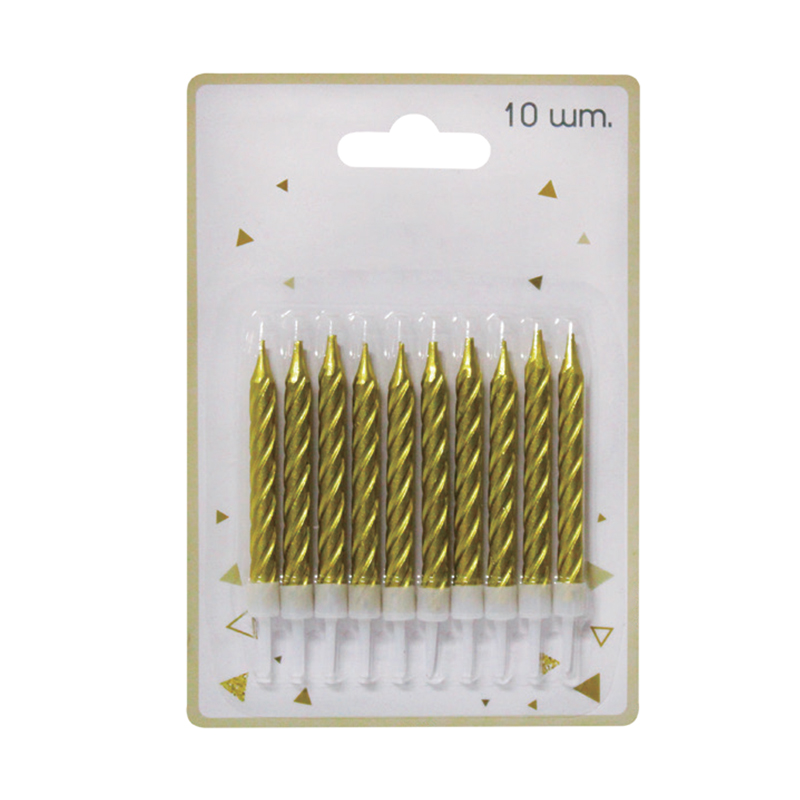 Gold thread candles
