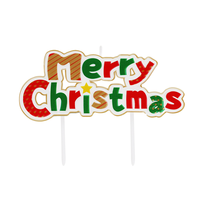 Christmas letter candles