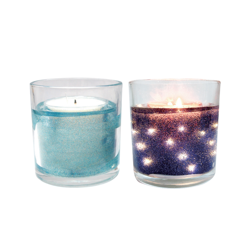 Colorful light-sensing candles