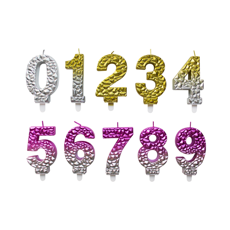 Diamond-cut digital candles