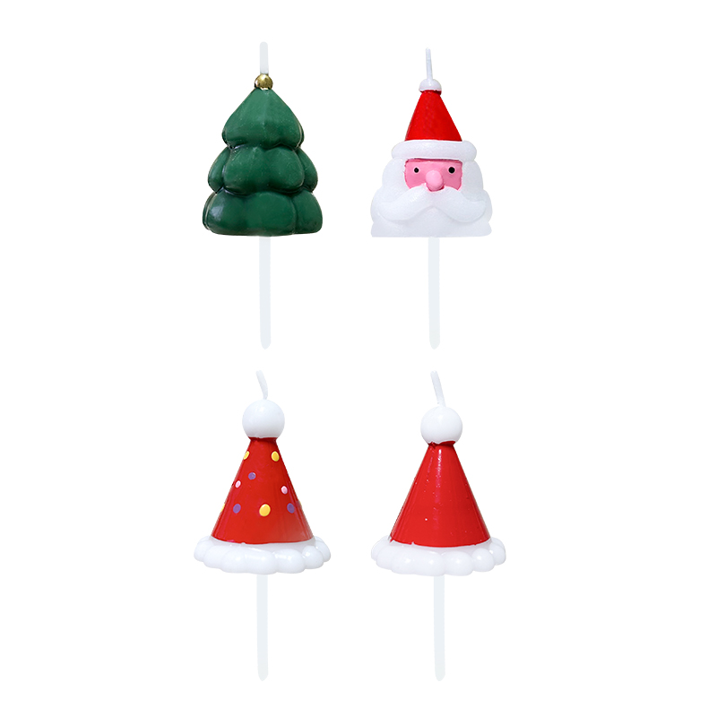 Four christmas candles